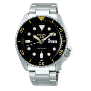 Seiko 5 Sports Black Watch automatic sports timepiece