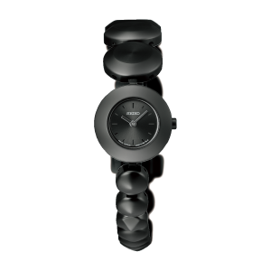 Seiko Black Orb Design Watch black stylish wristwatch