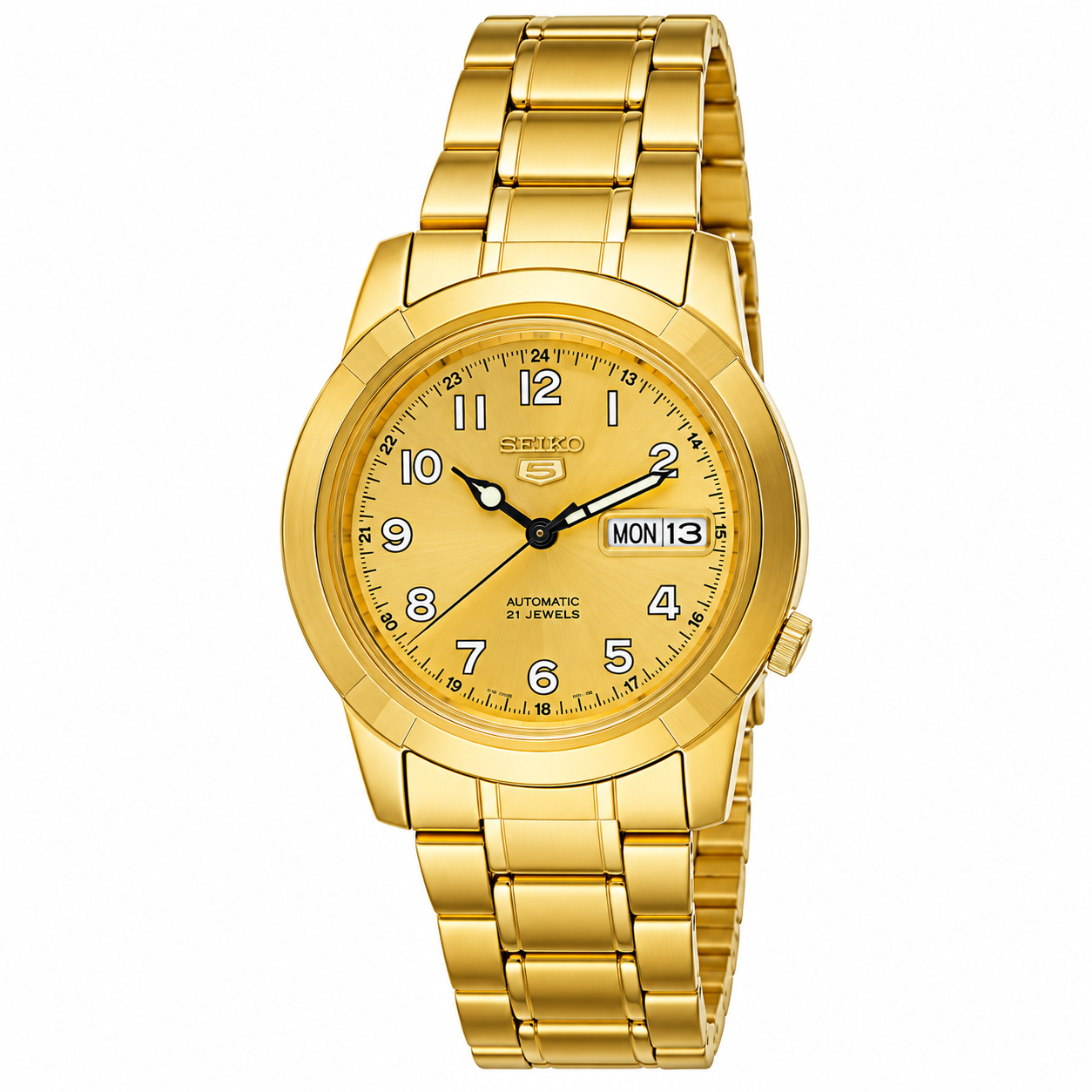 Seiko Automatic 5 Sports Gold Watch Seiko Automatic 5 Sports Gold Watch with sporty gold-tone design